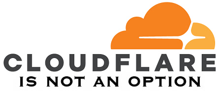"Cloudflare is nie 'n opsie nie."